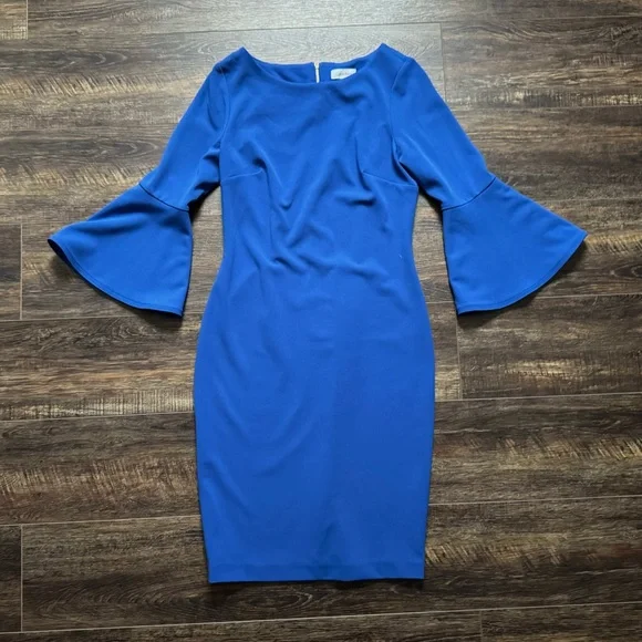 CALVIN KLEIN Cobalt Blue Dress 6 - Picture 3 of 10